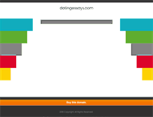 Tablet Screenshot of datingessays.com